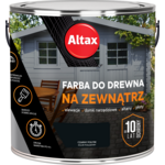 Farba do drewna na zewnątrz ALTAX 2,5 l czarny połysk