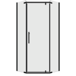 Kabina prysznicowa RUBI BLACK 90 cm bez brodzika