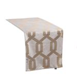 Bieżnik Royal Chic Gold szary+złoty 40 x 140 cm