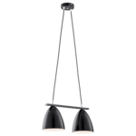 Lampa wisząca 2-płomienna PIXY 7001 czarny