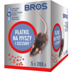 Płatkil na myszy i szczury 1 kg - 5 x doypack 200g Bros