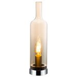 Lampka Bottle amber nikiel mat