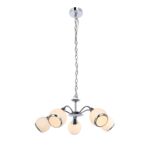 Lampa wisząca 5-płomienna Loris chrom
