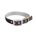 Obroża Twilight Silver z taśmy extraszeroka czarno-szary 2,5 x 55 cm