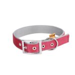 Obroża Twilight Silver z taśmy extraszeroka bordowo-szary 3 x 65 cm