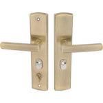 Klamka APO do drzwi chińskich patyna prawa z blokadą