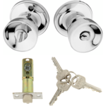 Gałka + zamek oszczędnościowy z blokadą AMB MEIKO chrom