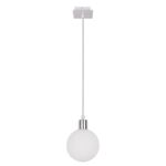 Lampa wisząca ODEN chromowy 1x40 W G9 klosz biały 12 cm