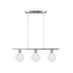 Lampa wisząca ODEN chromowy 3x40 W G9 klosz biały