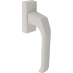 Klamka okienna FAM JUPITER biała szyld prostokatny