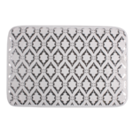 Mata łazienkowa GLAZE 40 x 60 cm biało-srebrny