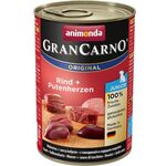 Grancarno 400 g JUNIOR wołowina + serca indyk  ANIMONDA dla psa