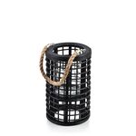 Lampion LUCIE BLACK 30 x 18 cm