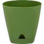 Doniczka plastikowa z podstawką Amsterdam 140 mm/1,35 l oliwkowy