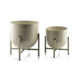 Komplet 2 osłonek 24 x 26 cm/18,5 x 21 cm BEIGE