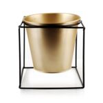 Osłonka na stojaku 14 x 14 cm osłonka 13 x 12 cm GOLD