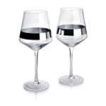 Kieliszek do wina 580 ml MIRELLA SILVER 6,9 x 7,9 x 22,5 cm 2 sztuki