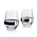 Szklanka 450 ml MIRELLA SILVER 7,5 x 6 x 9 cm 2 sztuki