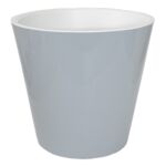 Doniczka plastikowa z osłonką London 330 mm /16 l na kółkach szary