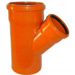 Trójnik zewnętrzny 110 x 67 pomarańczowy