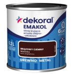 Emalia olejno-alkidowa EMAKOL Brązowy ciemny matowy 0,2 l Dekoral