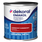 Emalia olejno-alkidowa EMAKOL Czerwony karminowy matowy 0,2 l Dekoral