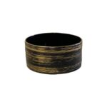 Miska Venus 19 cm ceramiczna grafitowo-złota