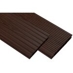 Deska tarasowa WPC ryflowana ciemny brąz 240 x 14 x 2 cm Winfloor