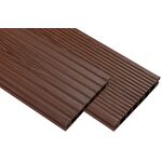 Deska tarasowa WPC ryflowana jasny brąz 240 x 14 x 2 cm Winfloor