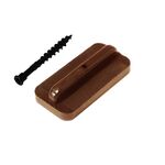 Klips mocujący + wkręt jasny braz