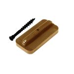 Klips mocujący + wkręt dąb brąz