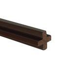 Łącznik krzyżak WPC ciemny brąz 240 x 2 x 2 cm Winfloor