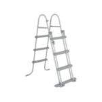 Drabinka do basenu 107 cm srebrna Bestway