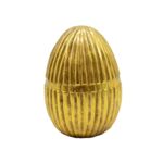Jajko ceramiczne 13,7 x 13,7 x 17,1 cm złoty