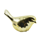 Ptaszek ceramiczny 9,8 x 5,2 x 7 cm złoty