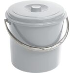 Wiadro z pokrywką 10 L CU-03206 szare