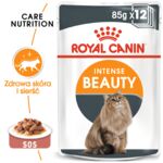 Karma mokra w sosie dla kotów dorosłych zdrowa skóra piękna sierść 85 g Intense Beauty ROYAL CANIN