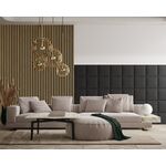 Lamele ścienne Stegu Linea Slim 265 x 15 cm dębowo-czarny