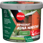 Impregnat do drewna ogrodowego JEDNA WARSTWA 4,5 l Zielony Altax