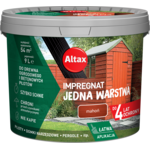 Impregnat do drewna ogrodowego JEDNA WARSTWA 9 l Mahoń Altax