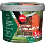 Impregnat do drewna ogrodowego JEDNA WARSTWA 9 l Brąz Altax