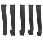 Haczyki kuchenne czarne 5 szt.