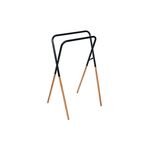 Stojak na ręczniki UMBRA PLUS z bambusem 46 x 49 x 82 cm czarny