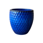 Donica szkliwiona Blue Azurro L 34 cm