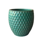 Donica szkliwiona Jade Azurro XS 15 cm