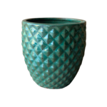 Donica szkliwiona Jade Porto L 34 cm