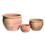 Donica Florentina Ø38 x 31 cm ceglasta beżowy