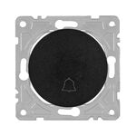 Włącznik dzwonkowy czarny OVAL