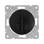 Włącznik żaluzjowy czarny OVAL