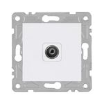 Gniazdo TV białe QUAD